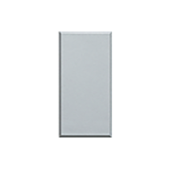 Заглушка на 1 модуль Bticino Axolute овал Алюминий (в сборе) 