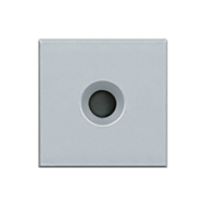 Вывод кабельный Bticino Axolute квадрат Алюминий (в сборе) 