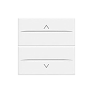 Выключатель кнопочный для рольставней Bticino Axolute квадрат Белый (в сборе)