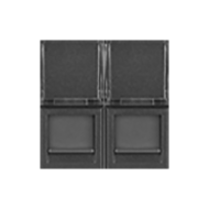 Розетка компьютерная двойная 2xRJ45 UTP 6 категории Bticino Axolute квадрат Антрацит (в сборе) 