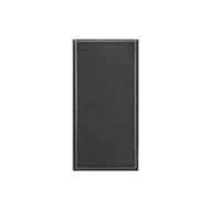 Заглушка на 1 модуль Bticino Axolute овал Антрацит (в сборе) 