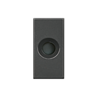 Вывод кабельный на 1 модуль Bticino Axolute квадрат Антрацит (в сборе) 