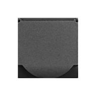 Розетка с заземлением и с крышкой Bticino Living Light Air Антрацит (в сборе) 