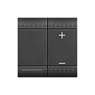 Светорегулятор кнопочный 600 Вт Bticino Livinglight Антрацит (в сборе)