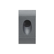 Вывод кабельный на 1 модуль Bticino Living Light Air Антрацит (в сборе) 