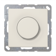 Светорегулятор поворотный 400 Вт Jung LSdesign Слоновая кость (в сборе) (бежевый) 