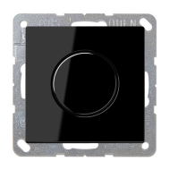 Светорегулятор поворотный 400 Вт Jung LSdesign Черный (в сборе) 