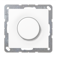 Светорегулятор поворотный 400 Вт Jung LSdesign Белый (в сборе) 