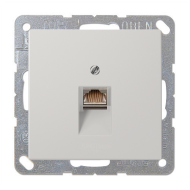 Розетка телефонная 1xRJ11 Jung LSplus Светло-серый (в сборе) 
