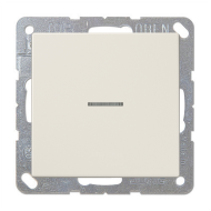 Выключатель одноклавишный с подсветкой Jung FDdesign Слоновая кость (в сборе) 