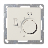 Терморегулятор для теплого пола с внешним датчиком Jung LSplus Слоновая кость (в сборе) 