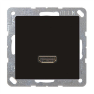 Розетка HDMI Jung Eco Profi Deco Антрацит (в сборе) 