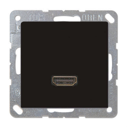 Розетка HDMI Jung Eco Profi Антрацит (в сборе) 