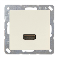 Розетка HDMI Jung Eco Profi Слоновая кость (в сборе) 