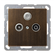 Розетка TV / SAT проходная Jung LSplus Латунь Antik (в сборе) 