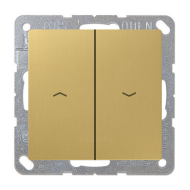 Выключатель для рольставней Jung FDdesign Латунь Classic (в сборе) 