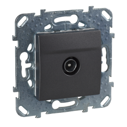 Розетка TV оконечная Schneider Electric Unica Top Графит (в сборе) 