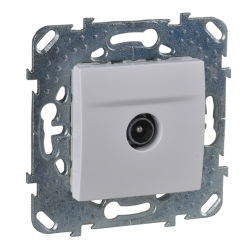 Розетка TV оконечная Schneider Electric Unica Хамелеон Белый (в сборе) 