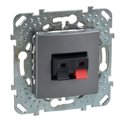 Розетка аккустическая Schneider Electric Unica Class Графит (в сборе) 