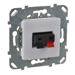 Розетка аккустическая Schneider Electric Unica Quadro Белый (в сборе) 