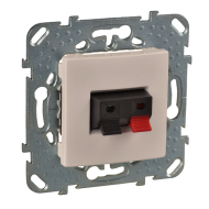 Розетка аккустическая Schneider Electric Unica Слоновая кость (в сборе) (бежевый) 