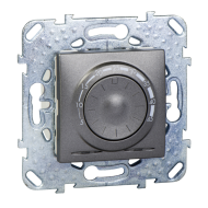 Терморегулятор для теплого пола с внешним датчиком Schneider Electric Unica Top Графит (в сборе) 