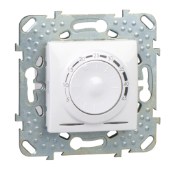 Терморегулятор для теплого пола с внешним датчиком Schneider Electric Unica Quadro Белый (в сборе) 