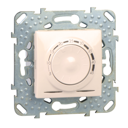 Терморегулятор для теплого пола с внешним датчиком Schneider Electric Unica Quadro Слоновая кость (в сборе) (бежевый) 