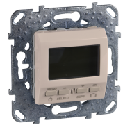 Терморегулятор электронный Schneider Electric Unica Хамелеон Слоновая кость (в сборе) (бежевый) 