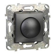 Светорегулятор поворотный 400 Вт Schneider Electric Unica Class Графит (в сборе) 