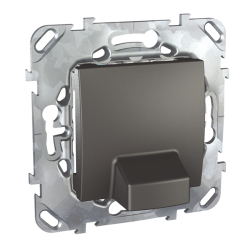 Вывод кабельный Schneider Electric Unica Class Графит (в сборе) 