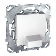 Вывод кабельный Schneider Electric Unica Белый (в сборе) 