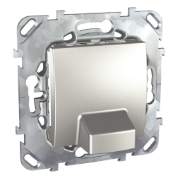 Вывод кабельный Schneider Electric Unica Quadro Алюминий (в сборе) 