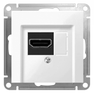 Розетка HDMI Merten M-Pure Активный белый (в сборе) 