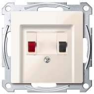 Розетка аккустическая Merten M-Plan Бежевый (в сборе) 