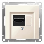 Розетка HDMI Merten M-Smart Бежевый (в сборе) 
