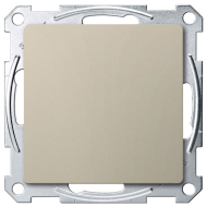 Выключатель одноклавишный Merten D-Life Сахара (в сборе) 