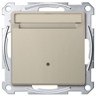 Выключатель карточный Merten D-Life Сахара (в сборе) 