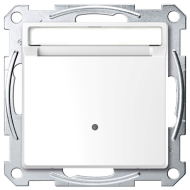 Выключатель карточный Merten D-Life Белый лотос (в сборе) 