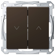 Выключатель для рольставней Merten D-Life Мокко (в сборе) 