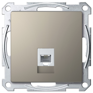 Розетка телефонная 1xRJ11 Merten D-Life Никель (в сборе) 