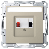 Розетка аккустическая Merten D-Life Сахара (в сборе) 