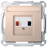 Розетка аккустическая Merten D-Life Шампань (в сборе) 