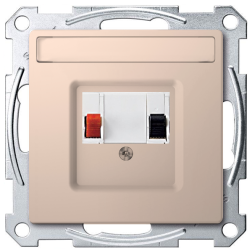 Розетка аккустическая Merten D-Life Шампань (в сборе) 