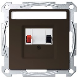 Розетка аккустическая Merten D-Life Мокко (в сборе) 