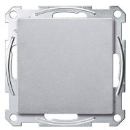 Выключатель одноклавишный Merten M-Plan Алюминий (в сборе) 