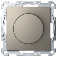 Светорегулятор поворотный 400 Вт Merten D-Life Никель (в сборе) 