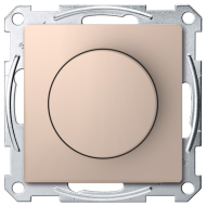 Светорегулятор поворотный 400 Вт Merten D-Life Шампань (в сборе) 