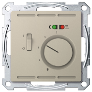 Терморегулятор для теплого пола с внешним датчиком Merten D-Life Сахара (в сборе) 