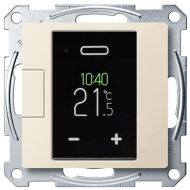 Терморегулятор электронный Merten M-Plan Бежевый (в сборе) 